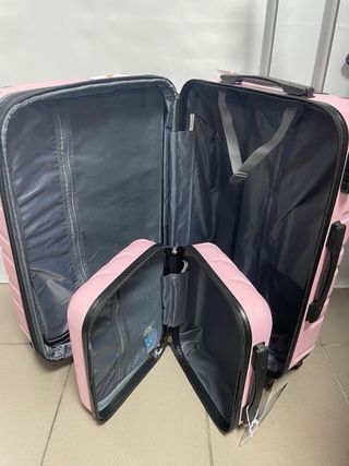 Pack maleta mediana extensible y neceser nuevo