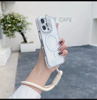 Custodia iPhone 15 Pro Trasparente Viola