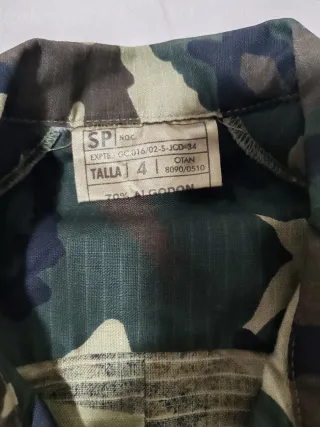 Lote Ropa Militar Camuflaje