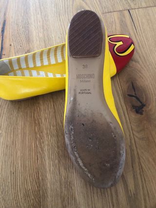 Moschino Ballerine Pelle Gialle Rosse