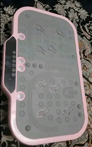 Plataforma Vibratoria Rosa y Gris