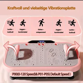 Plataforma Vibratoria Rosa y Gris