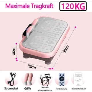 Plataforma Vibratoria Rosa y Gris