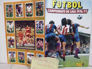 ALBUM FACSIMIL LIGA ESTE 76 77 CON TODO LO EDITADO