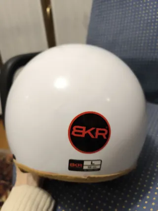 Casco BKR Bianco Scooter