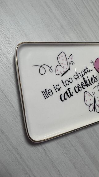 Set tazzina e piattino rettangolare per colazione