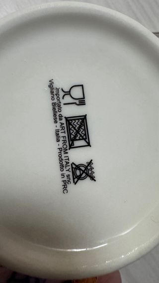 Set tazzina e piattino rettangolare per colazione