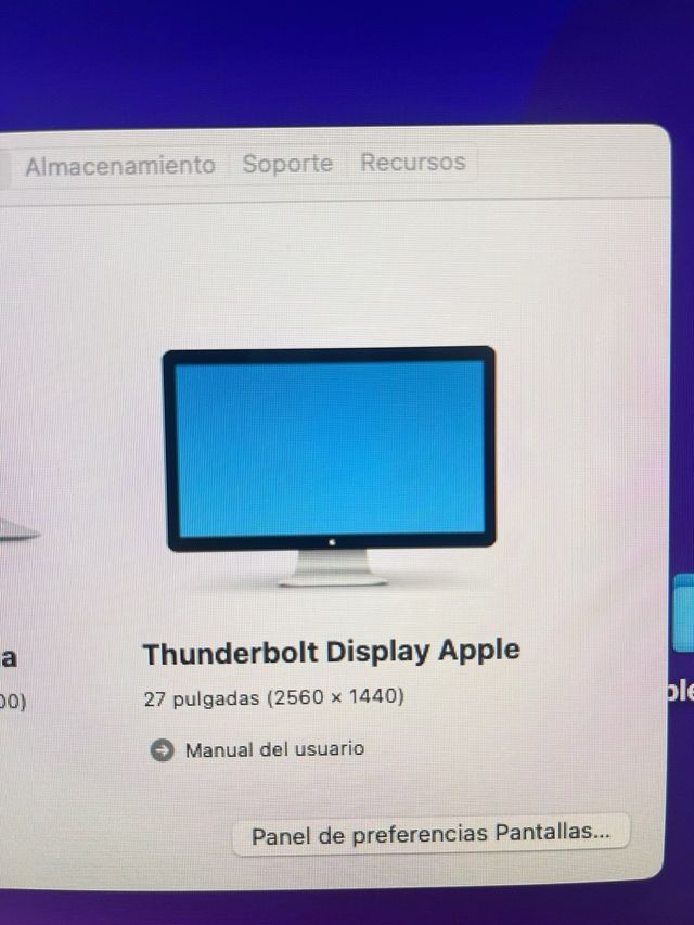 Monitor Apple Thunderbolt 27”