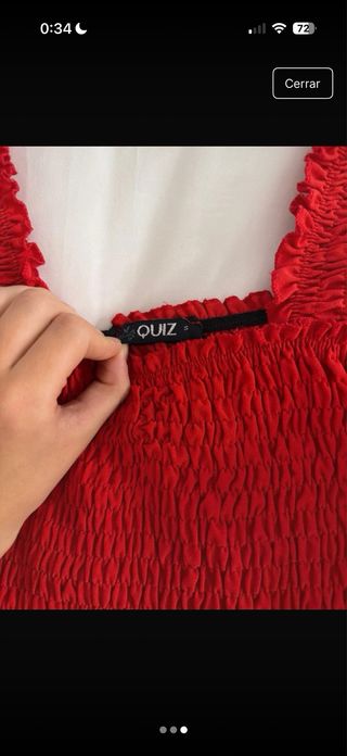 Camisa roja manga larga