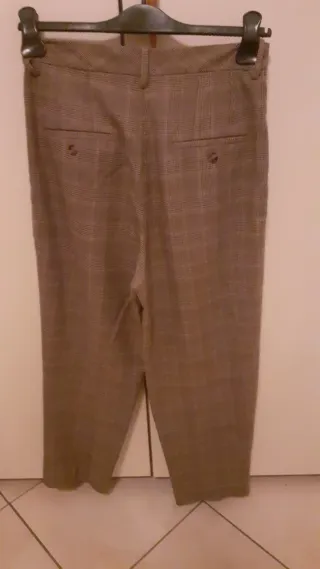 Pantaloni H&M a quadri marroni taglia 40