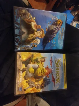 DVD Atlantis y Shrek (Español)