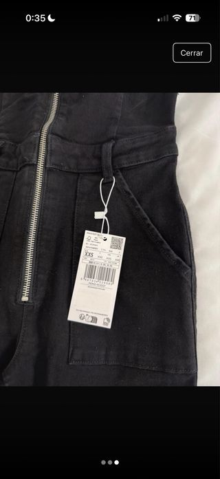 Mono Mango Teen Negro Nuevo