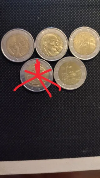 Lote 4 Monedas 2€ Conmemorativas