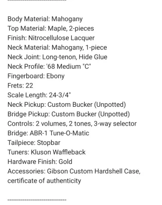 Gibson Custom Murphy Lab Dark Walnut. A estrenar.