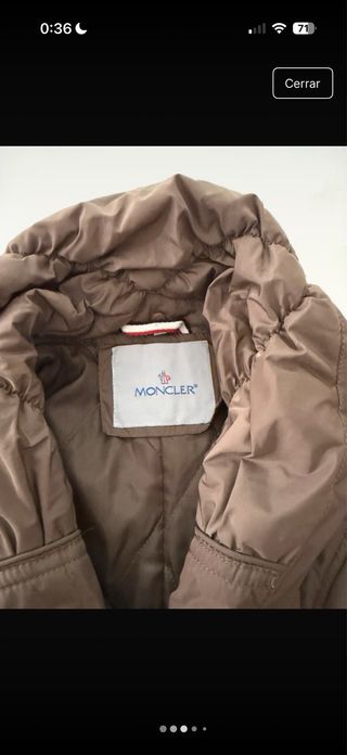 Abrigo Moncler Marrón