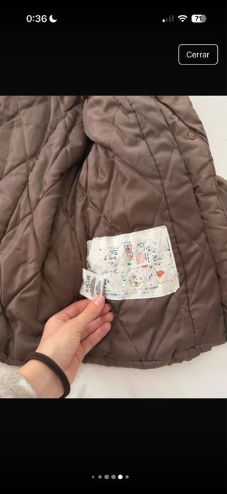 Abrigo Moncler Marrón