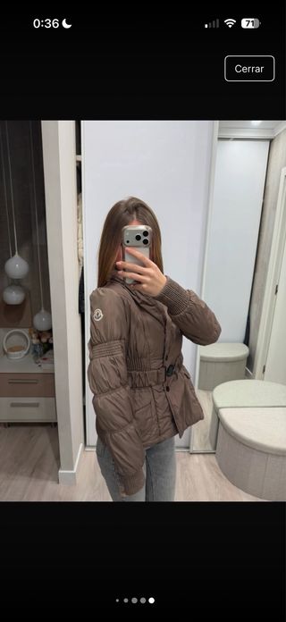 Abrigo Moncler Marrón