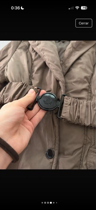 Abrigo Moncler Marrón