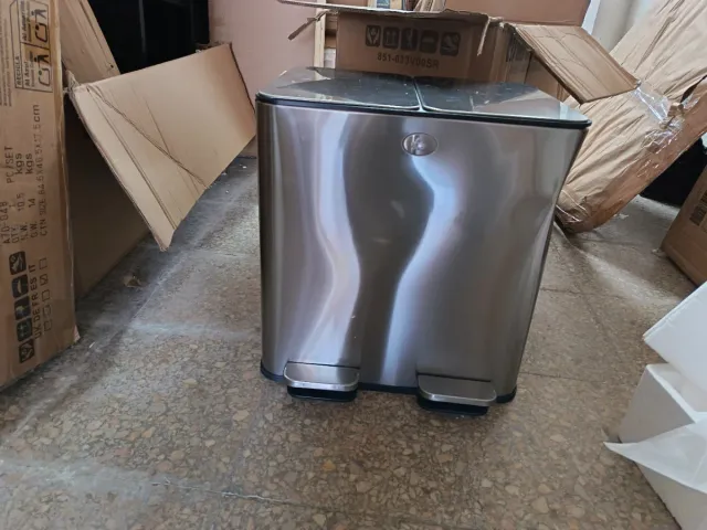 Papelera Cocina Acero Inoxidable Doble