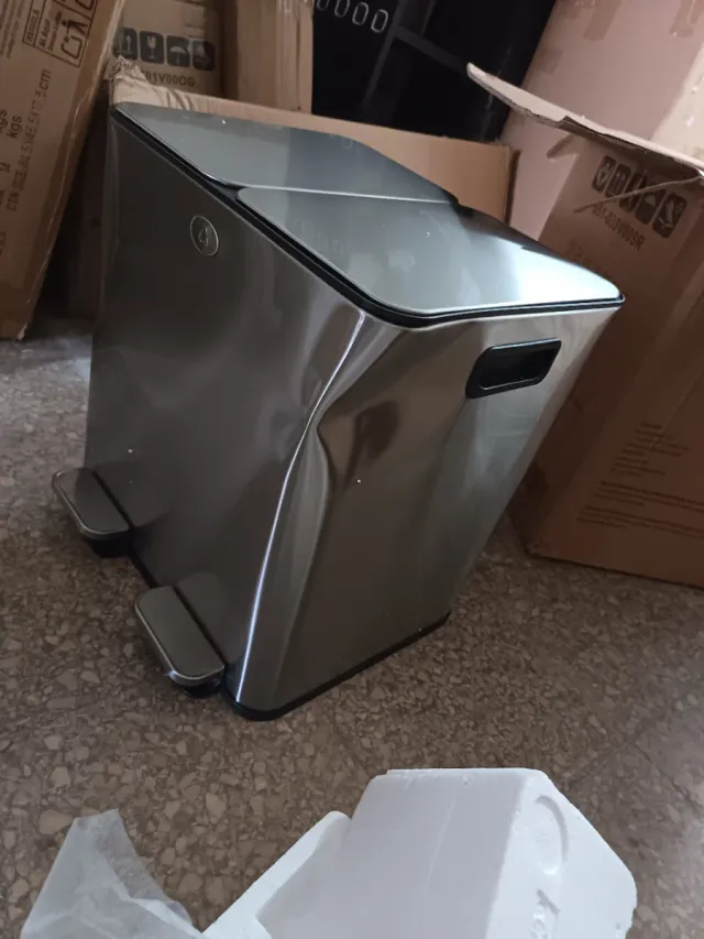 Papelera Cocina Acero Inoxidable Doble