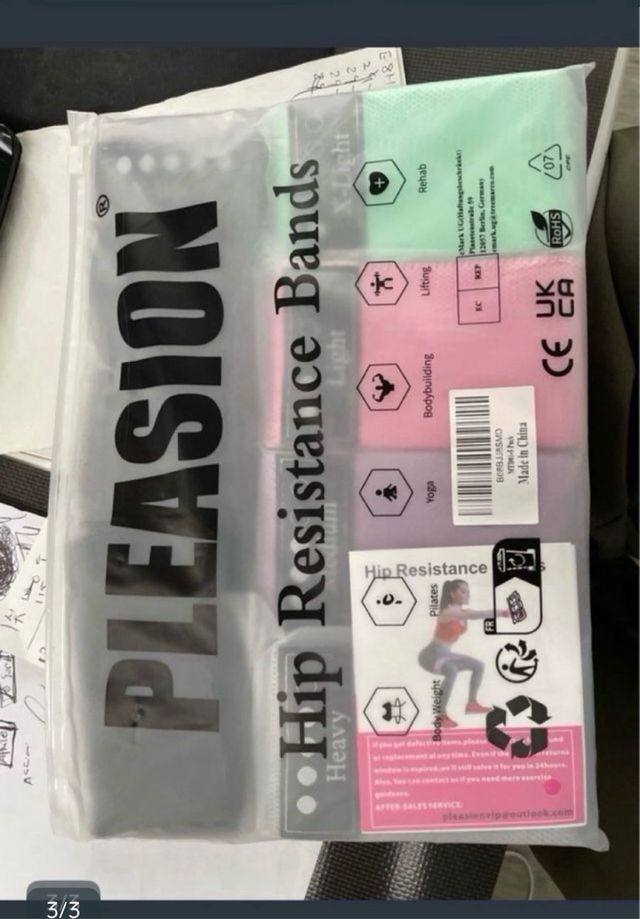 Set 5 Elastici Fitness Bande Resistenza