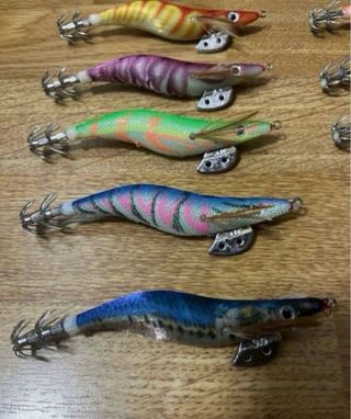 10 Señuelos para pesca de sepia