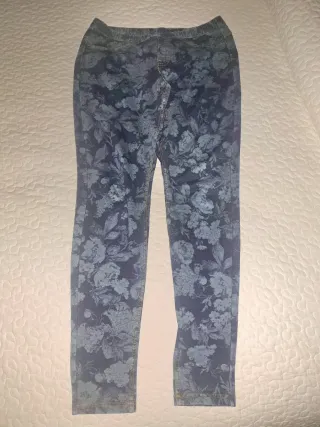 Pantaloni elasticizzati fantasia floreale