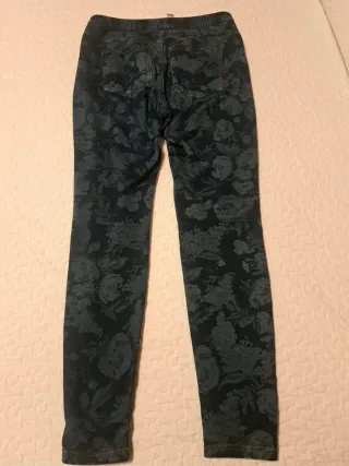 Pantaloni elasticizzati fantasia floreale