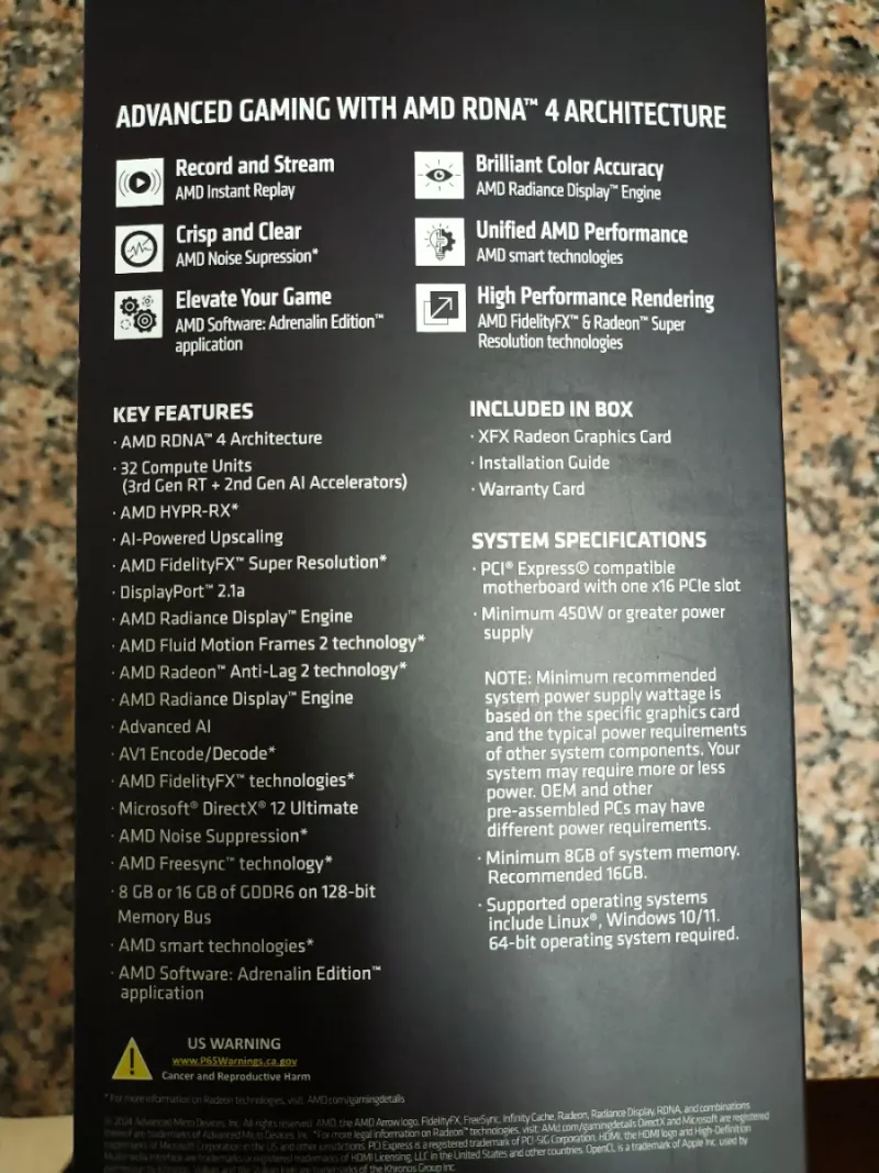 Tarjeta gráfica XFX RX 9060 XT SWIFT OC White 16GB afbeelding 5