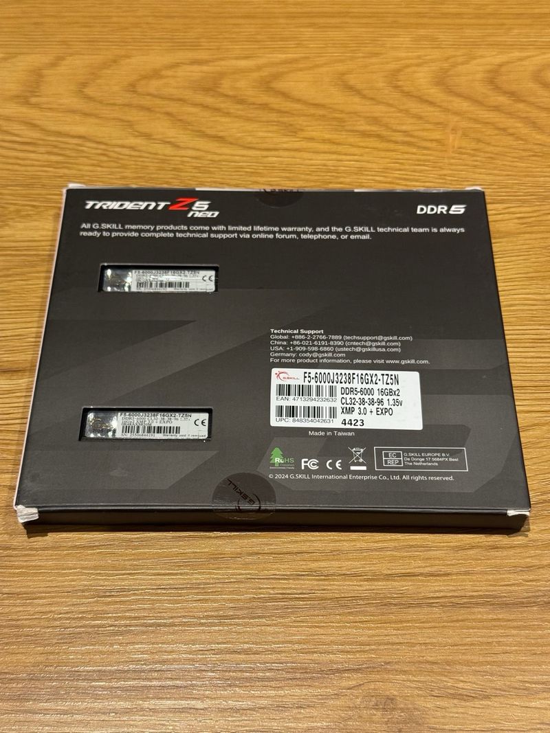 G.Skill DDR5 RAM 32GB (2X16GB) 6000MHz CL32 afbeelding 2