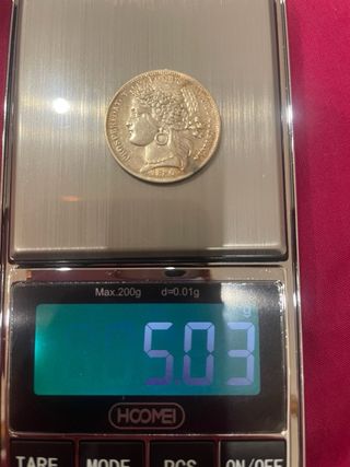 1 Peseta Plata Perú 1880, lima muy buena calidad