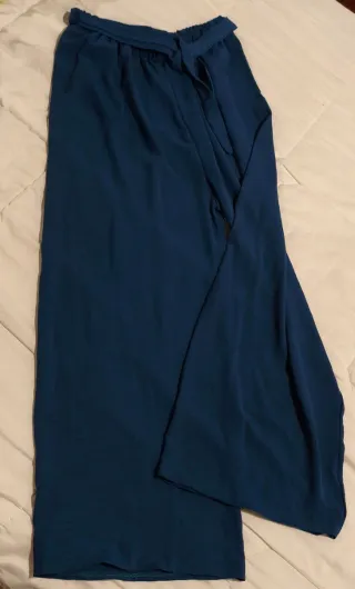 Pantalón azul poliéster talla única