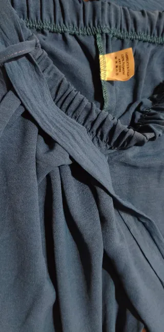 Pantalón azul poliéster talla única