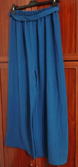 Pantalón azul poliéster talla única