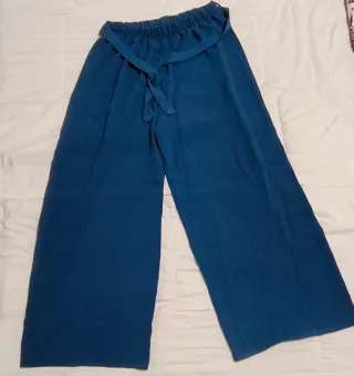 Pantalón azul poliéster talla única