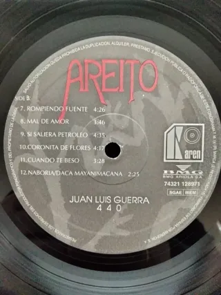 Vinilo LP Juan Luis Guerra - Areito