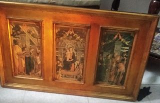 Tríptico La Virgen entronizada