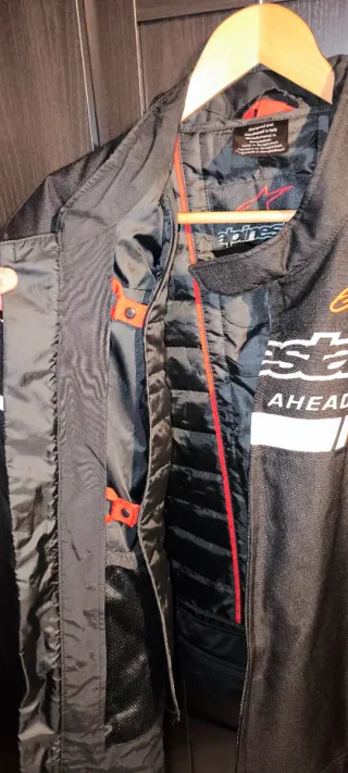 Chaqueta Moto Alpinestars Negra y Naranja
