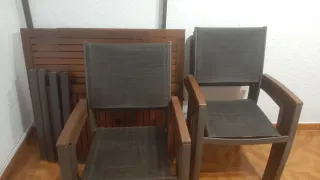 Mesa Comedor Exterior Madera y Metal