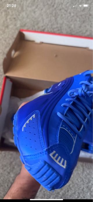 Nike Shox R4 Azul Plata