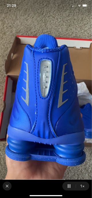 Nike Shox R4 Azul Plata