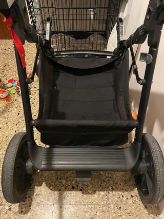 Carrito gemelar con todos los acessórios