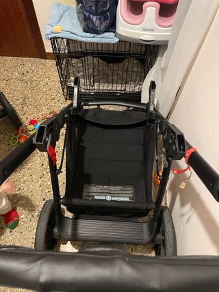 Carrito gemelar con todos los acessórios