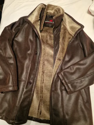 Abrigo marrón forrado