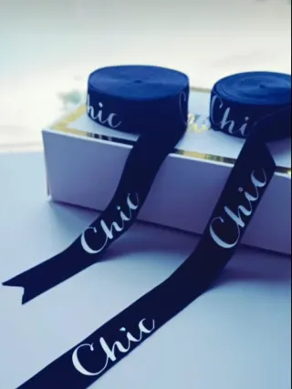 cinta Chic terciopelo personalizada