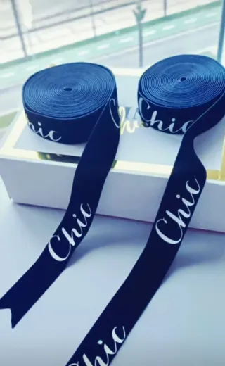 cinta Chic terciopelo personalizada
