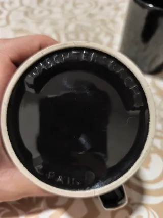 Juego 3 Tazas Negras Waechter Bach Spain