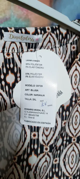 Conjunto blusa y pantalón Dine & Dess XXL