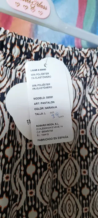 Conjunto blusa y pantalón talla L