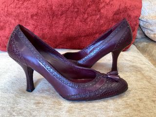 Zapatos vintage burdeos Massimo Dutti Talla 38